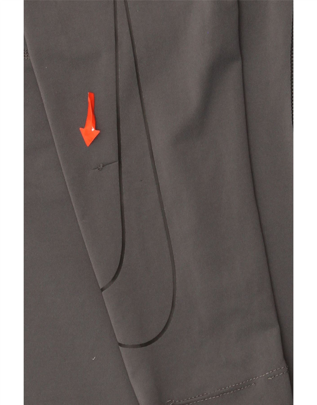Maglia Nike Dri Fit da uomo a maniche lunghe in poliestere grigio medio