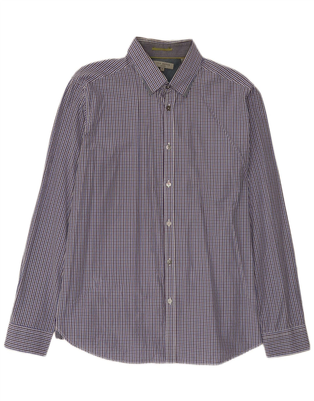 Ted Baker Camicia da uomo Taglia 5 XL Cotone a quadretti blu