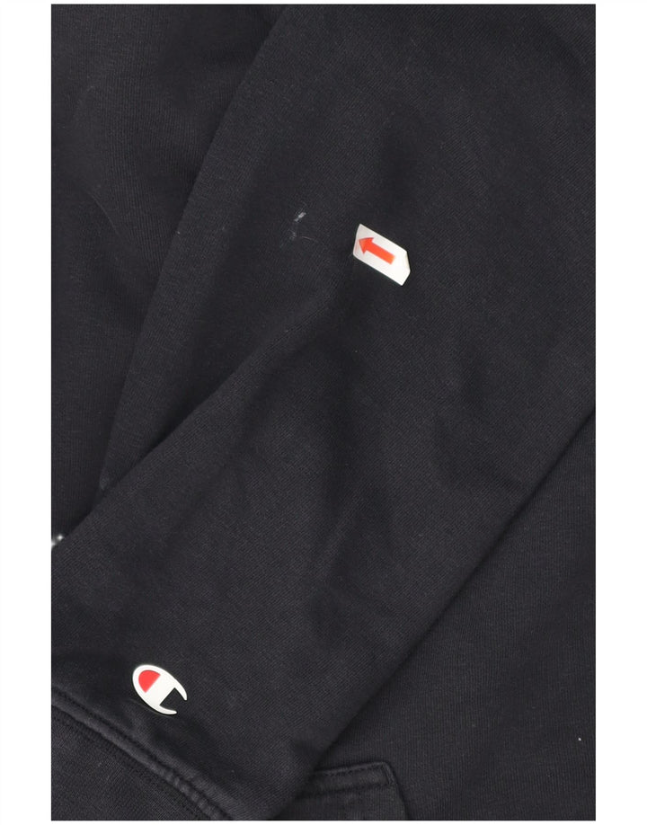 Felpa con cappuccio da uomo Champion, cotone medio blu navy