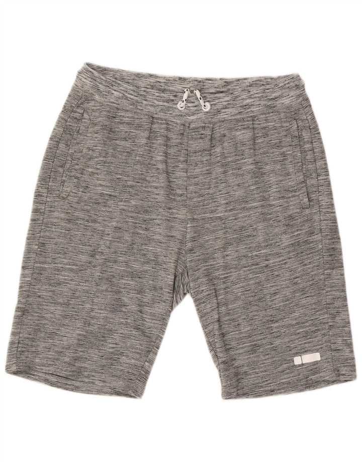 Pantaloncini sportivi da uomo Freddy grandi in cotone chiazzato grigio