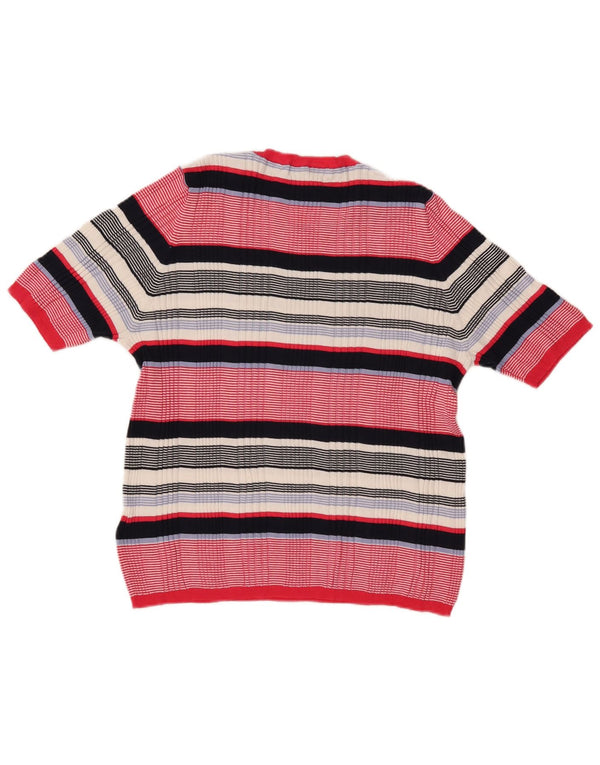 MARKS & SPENCER Maglione maglione girocollo da donna UK 20 2XL Multicolore