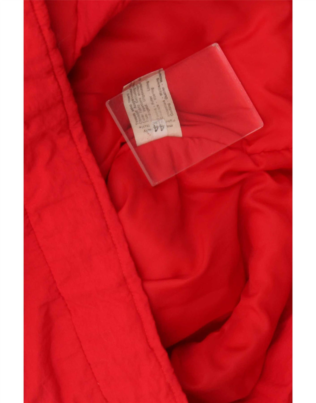 Giacca imbottita da uomo vintage UK 44 2XL rossa in poliammide