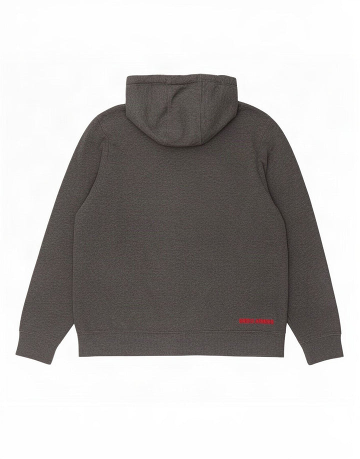 Felpa con cappuccio e zip da uomo Under Armour XL grigia