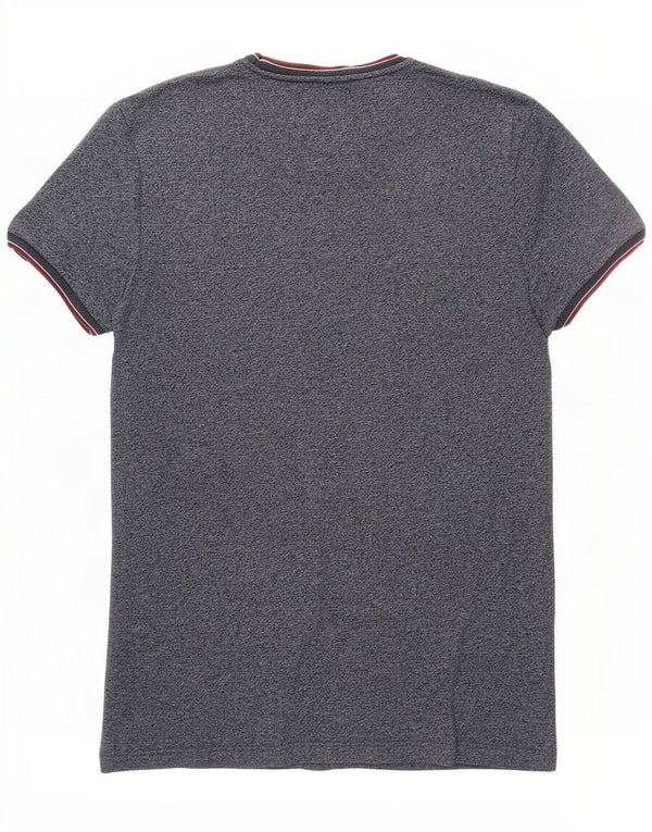 T-shirt da uomo Jack Wills Top in cotone screziato blu navy medio