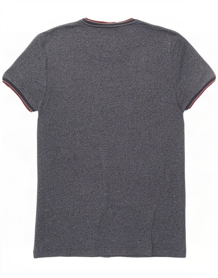 T-shirt da uomo Jack Wills Top in cotone screziato blu navy medio