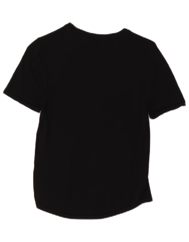 T-shirt Zara da donna Top UK 12 media viscosa nera