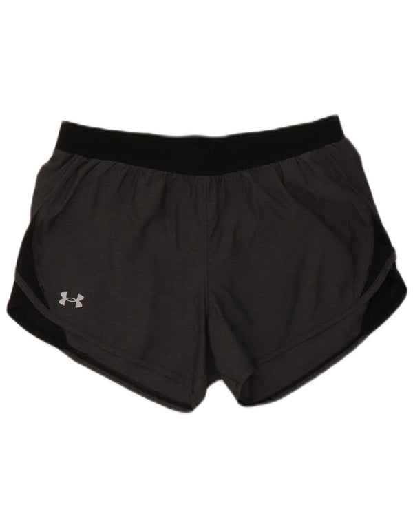 Pantaloncini sportivi Under Armour da donna Heat Gear UK 14 Poliestere grigio medio