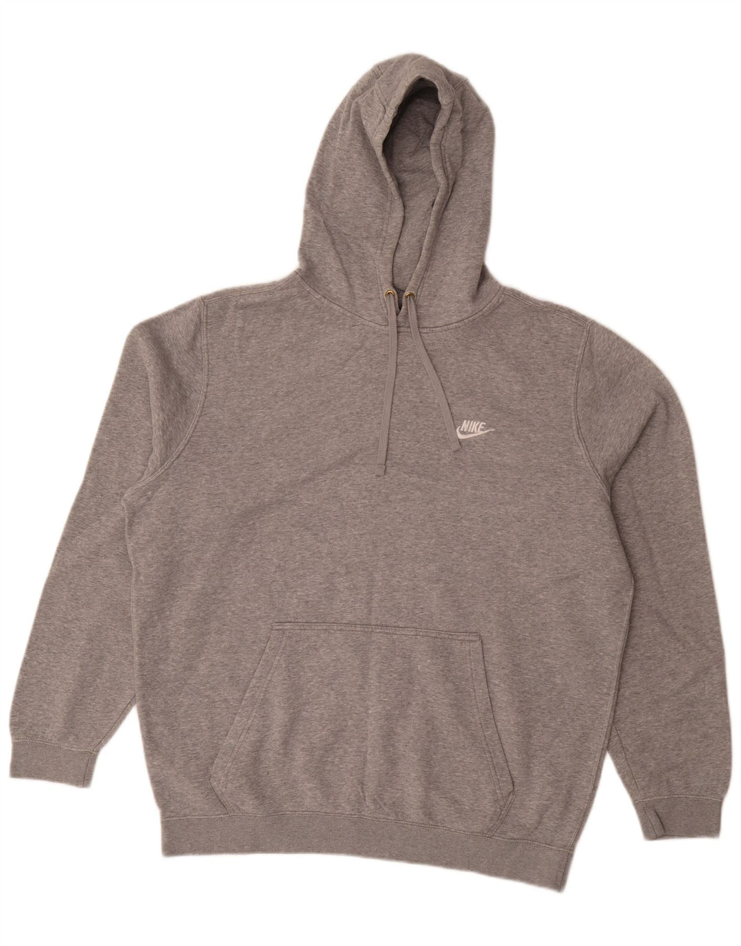 Felpa con cappuccio da uomo Nike XL in cotone chiazzato grigio
