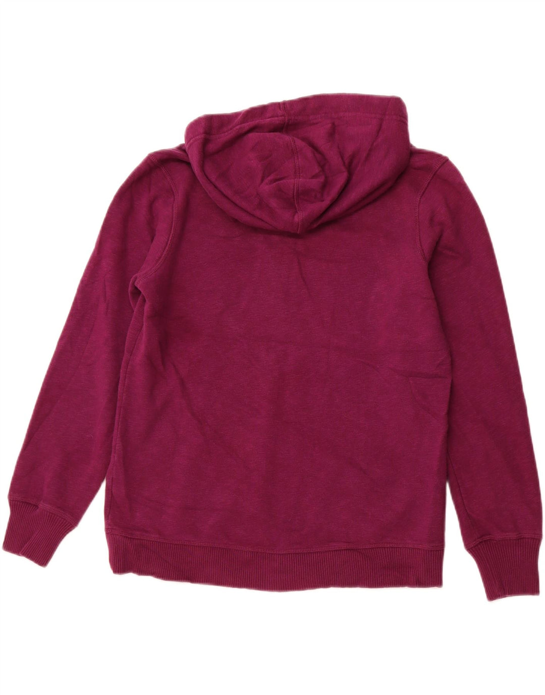 EDDIE BAUER Maglione con cappuccio da donna con collo a bottoni e petite UK 14 Viola medio