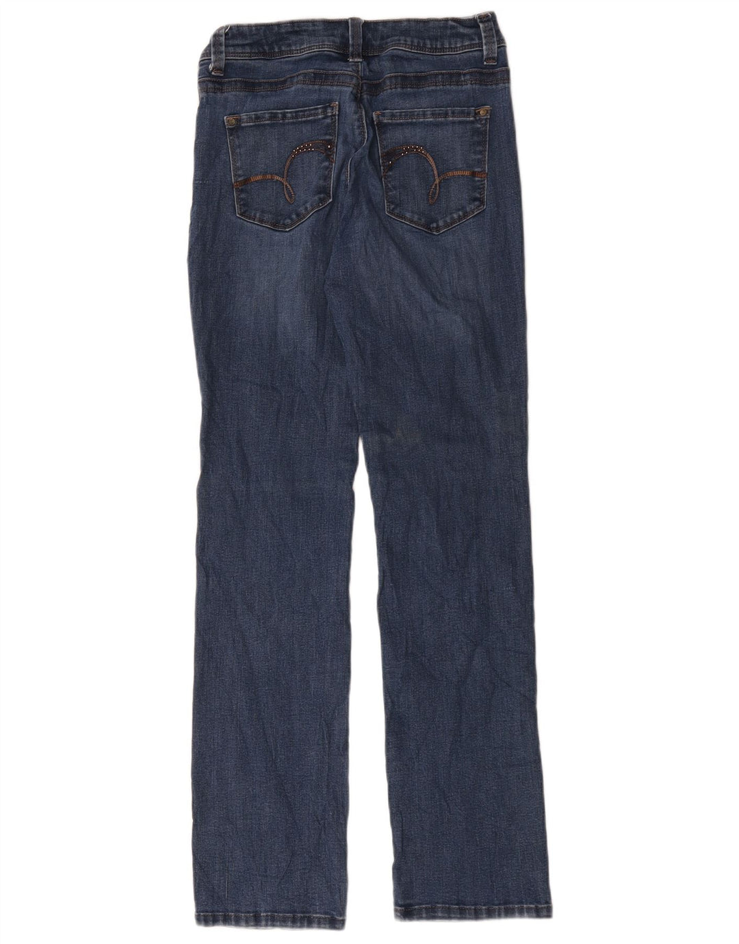 Jeans dritti da donna Lee US 4 piccoli W28 L30 cotone blu