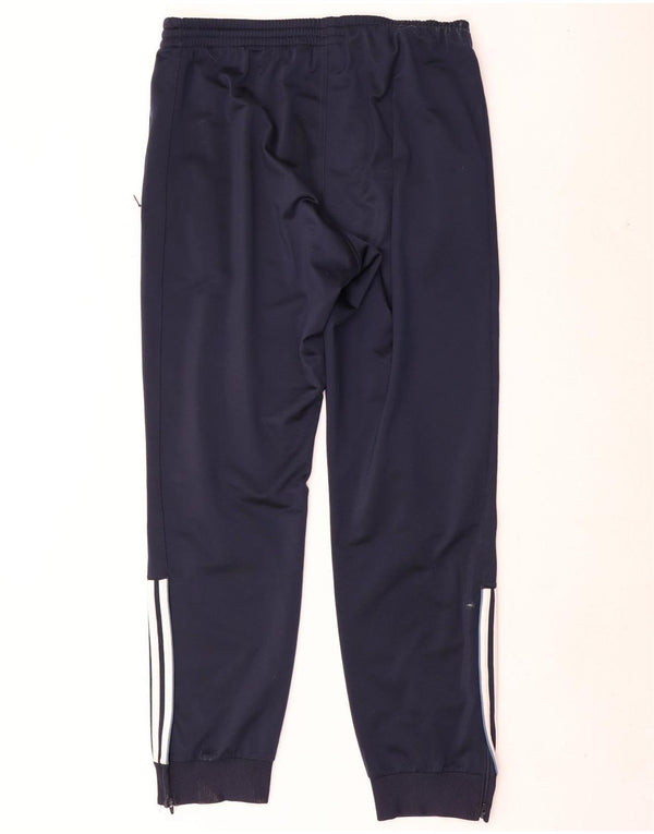 Adidas Pantaloni da tuta da uomo Joggers UK 42/44 Large Blu Navy Poliestere