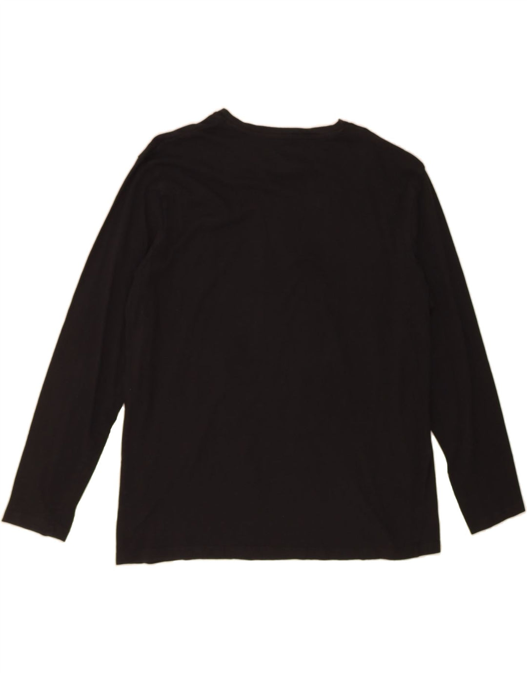 JACK & JONES Mens Graphic Top Long Sleeve 2XL Black Cotton Vintage Jack & Jones and Second-Hand Jack & Jones from Messina Hembry 