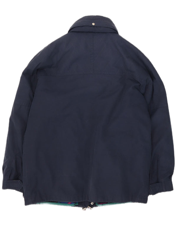 Giacca da uomo con cappuccio Fila UK 40 Large in poliestere blu navy