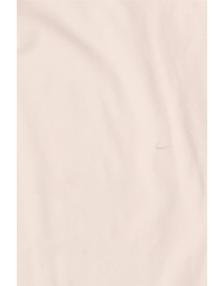 JIGSAW Top da donna a manica lunga UK 12 cotone bianco medio