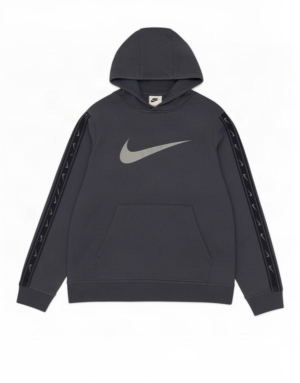 Felpa con cappuccio grafica Nike da ragazzo 12-13 anni Large Blu Navy Colourblock