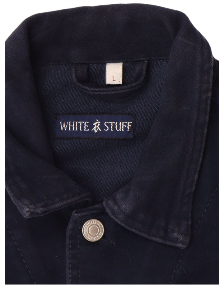 Giacca di jeans da uomo White Stuff UK 40 Large Blu Navy