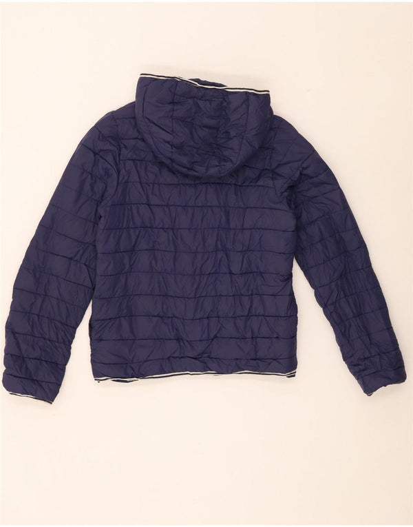 Giacca imbottita con cappuccio Timberland per ragazze 13-14 anni piccola blu navy in poliammide