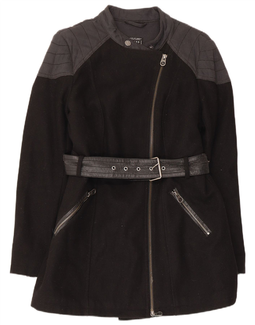 Cappotto da donna Guess UK 8 Small in lana nera