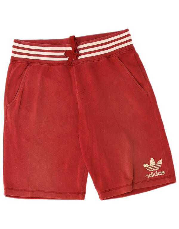Pantaloncini sportivi da uomo ADIDAS rosso medio in cotone