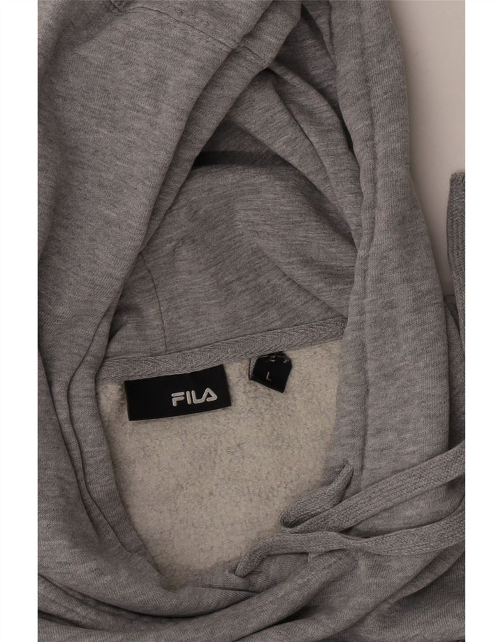 Felpa con cappuccio oversize da donna Fila UK 16 Large Grey Flecked