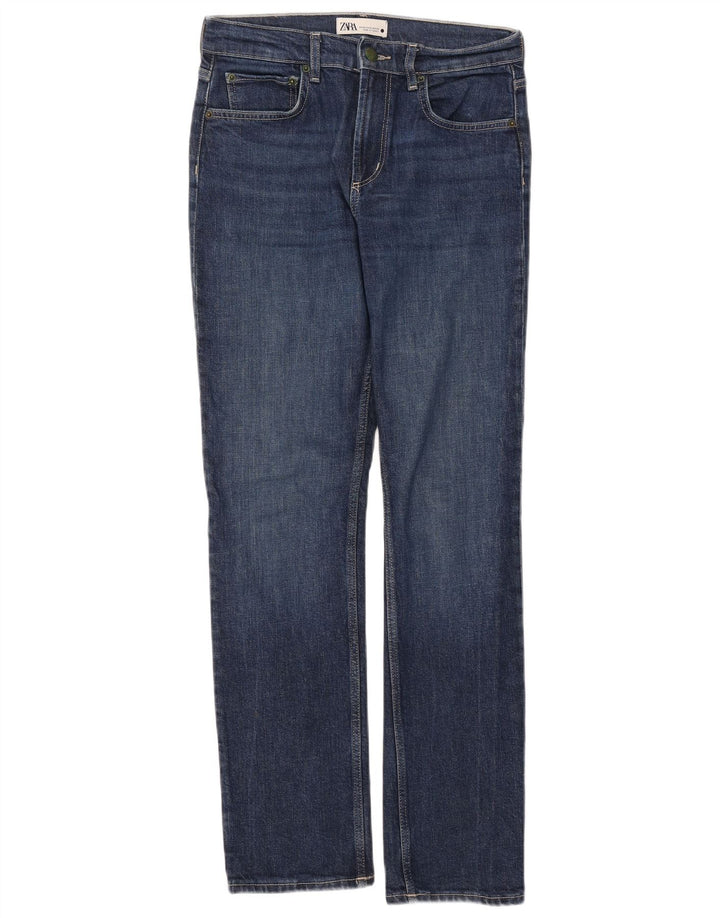 Jeans slim da donna Zara EU 36 XS W26 L31 Blu