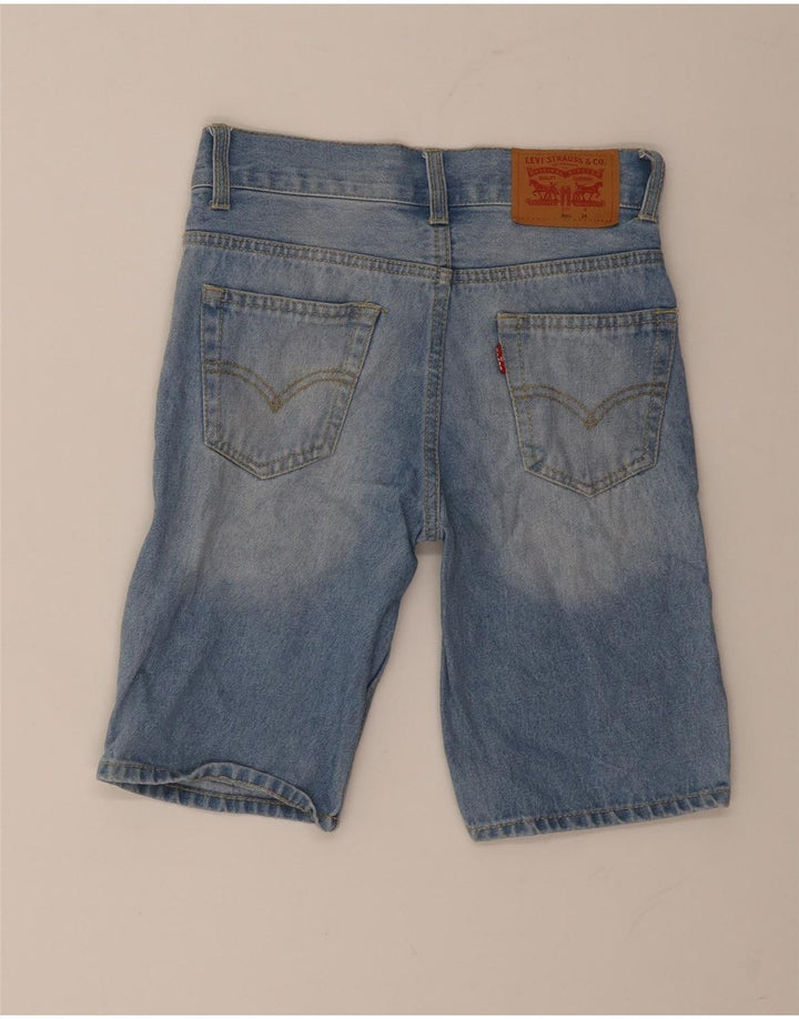 Pantaloncini di jeans regolari Levi's Boys 505 7-8 anni W24 cotone blu