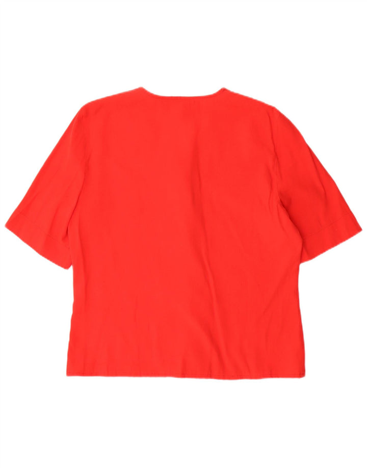 Camicia a maniche corte da donna Miss Joy Camicetta EU 38 Viscosa rossa media