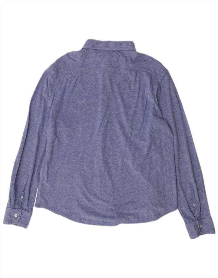 Camicia da uomo Carrera XL in cotone screziato blu