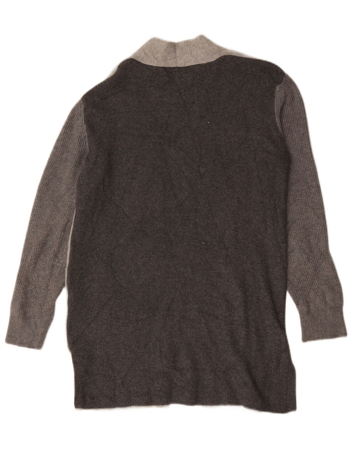 Maglione cardigan lungo da donna Marks & Spencer UK 12 Grigio medio