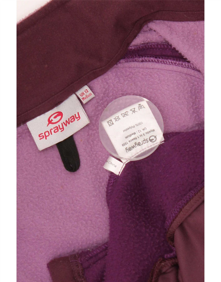 Giacca in pile da donna Sprayway Liner UK 12 Blocco colore viola medio