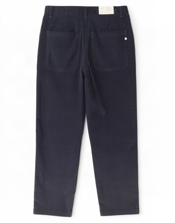 Pantaloni dritti da uomo in velluto a coste Farah W32 L26 cotone blu navy