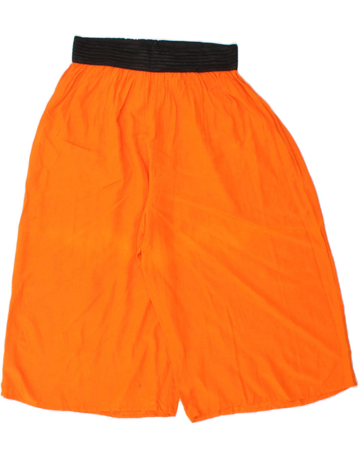 VINTAGE Womens Casual Shorts Medium W30  Orange Viscose Vintage Vintage and Second-Hand Vintage from Messina Hembry 