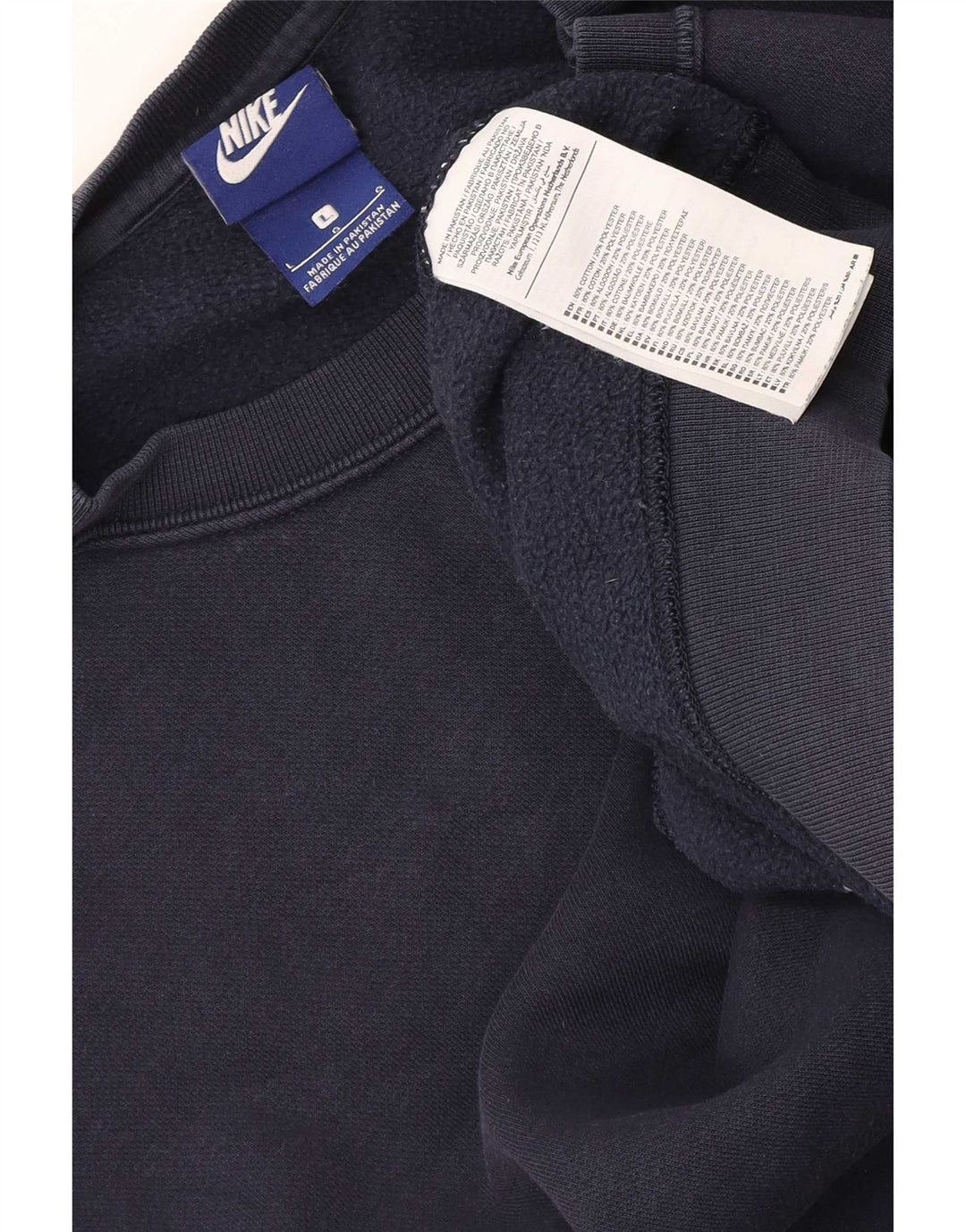 Felpa da uomo Nike Maglione grande in cotone blu navy