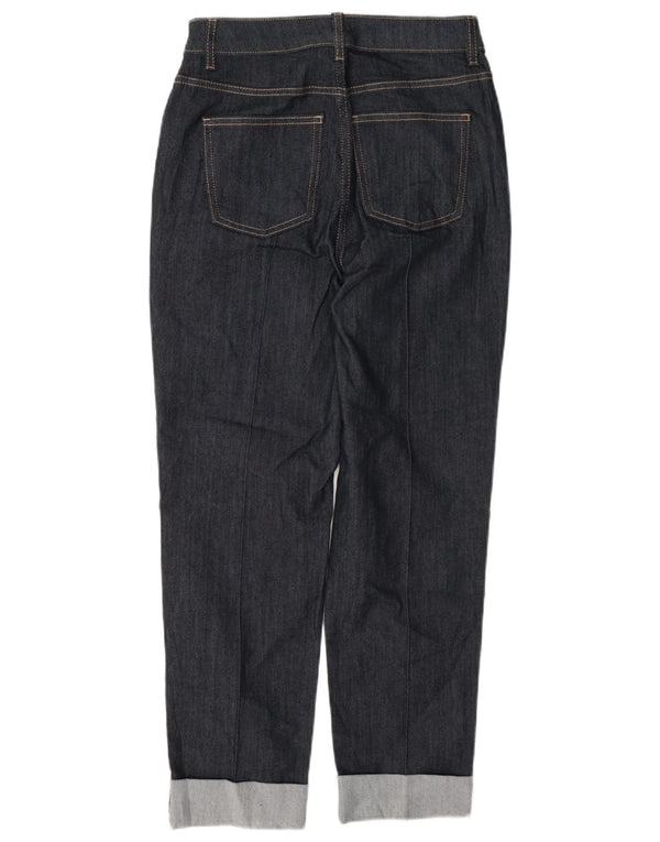 Jeans corti a sigaretta da donna Marks & Spencer UK 8 piccoli W26 L26 blu navy