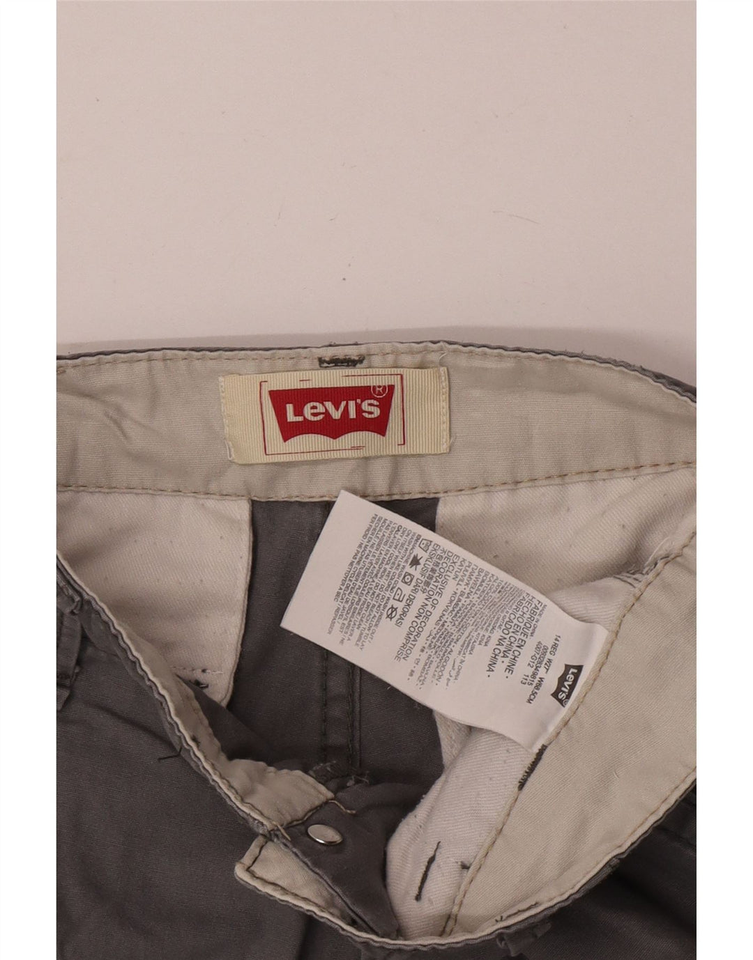 Pantaloncini cargo Levi's per ragazzi 13-14 anni W27 in cotone grigio