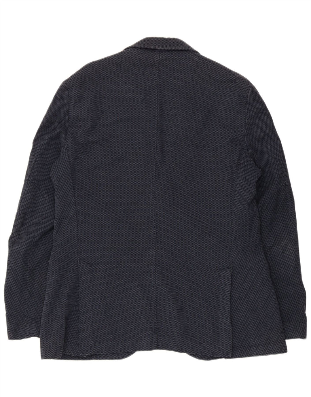 Giacca blazer da uomo a 2 bottoni Massimo Dutti EU 52 Large Blu Navy geometrico