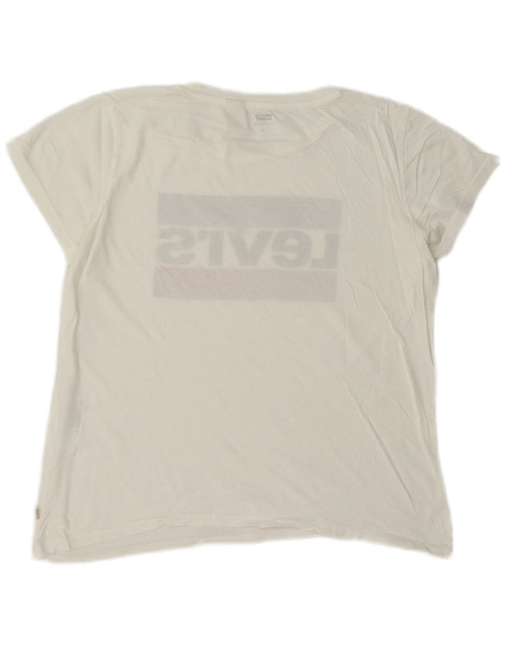 T-shirt grafica da donna Levi's Top UK 14 Medium White