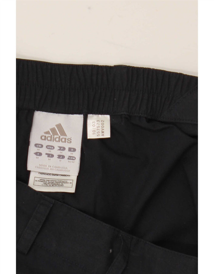 Pantaloni cargo dritti da uomo Adidas medi W32 L31 poliestere blu navy
