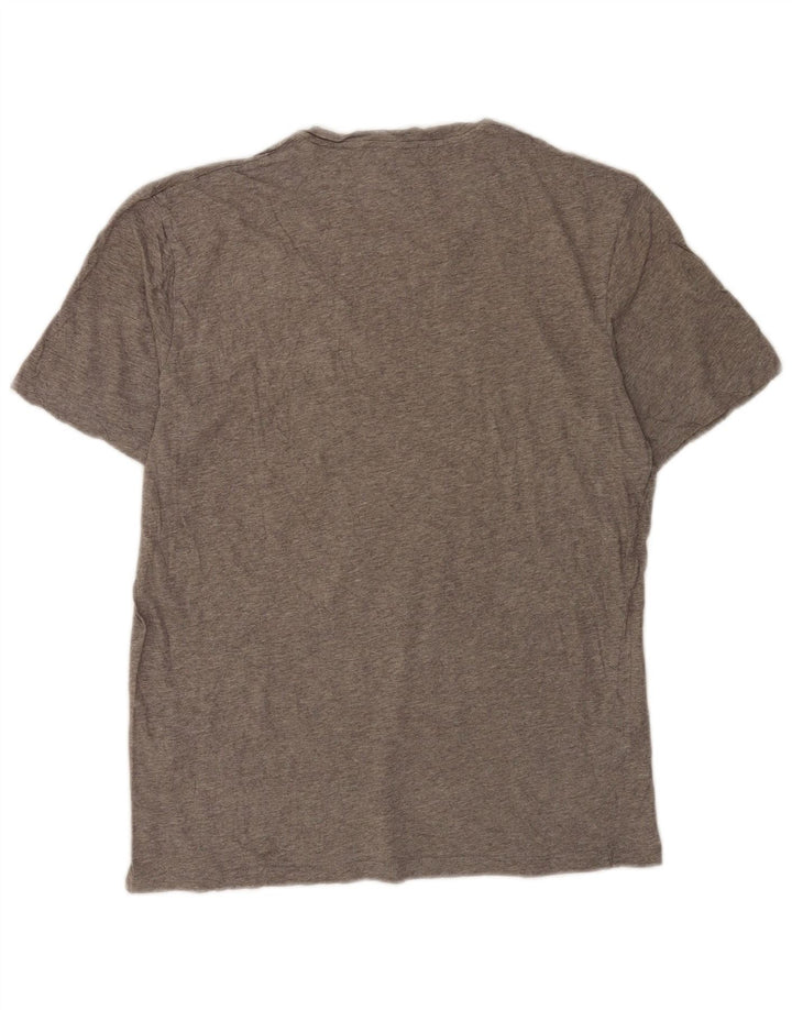 T-shirt da uomo Cos Top in cotone mélange grigio medio