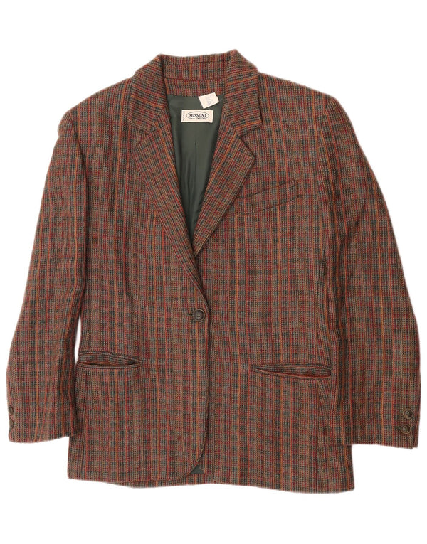 Giacca blazer da donna Missoni UK 12 classica a righe multicolore media