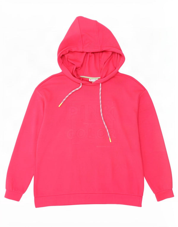 Felpa con cappuccio grafica da donna Street One UK 12 Poliestere rosa medio