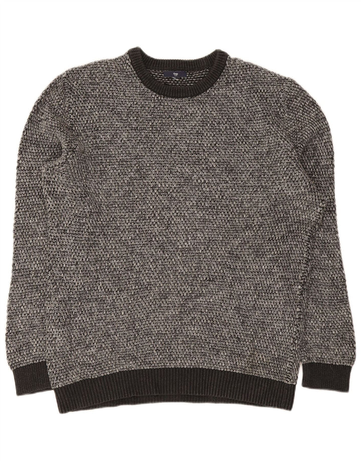 Maglione maglione girocollo da uomo Gap piccolo grigio screziato
