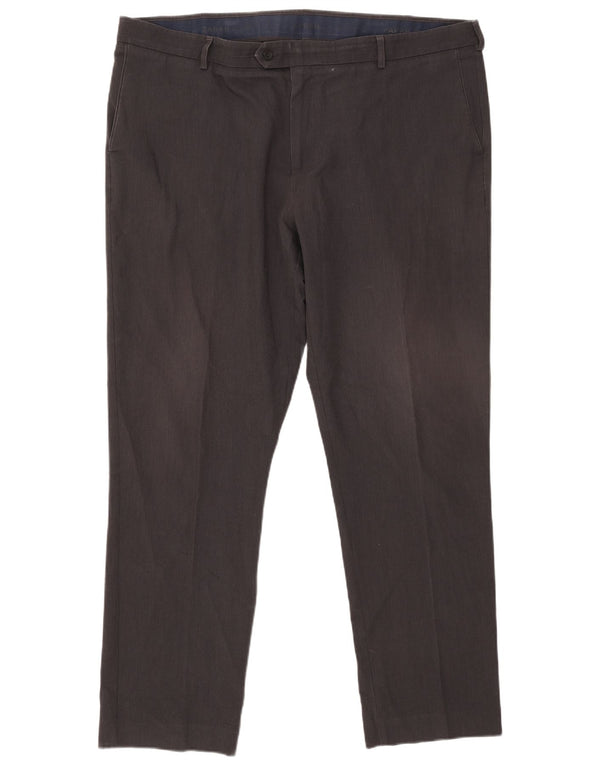 Pantaloni da abito classici slim da uomo Farah W44 L33 poliestere grigio