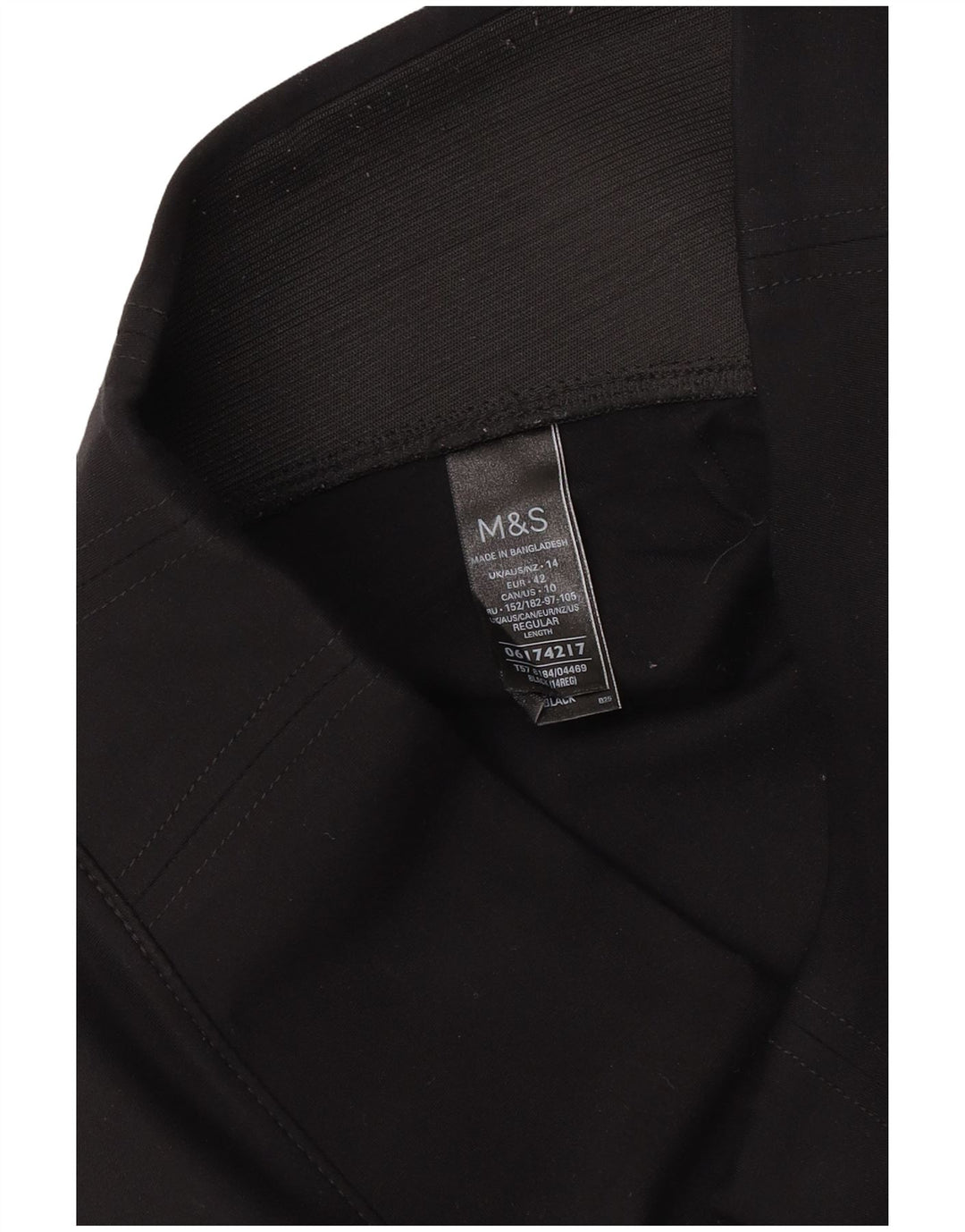 Leggings da donna Marks & Spencer UK 14 Large in viscosa nera