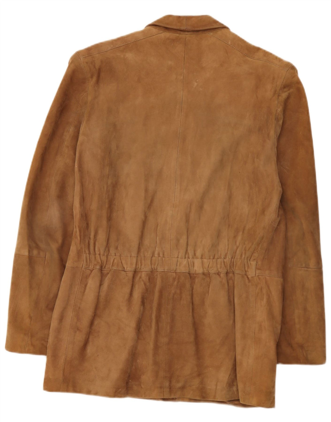 Giacca vintage in pelle scamosciata da uomo IT 48 in pelle marrone medio
