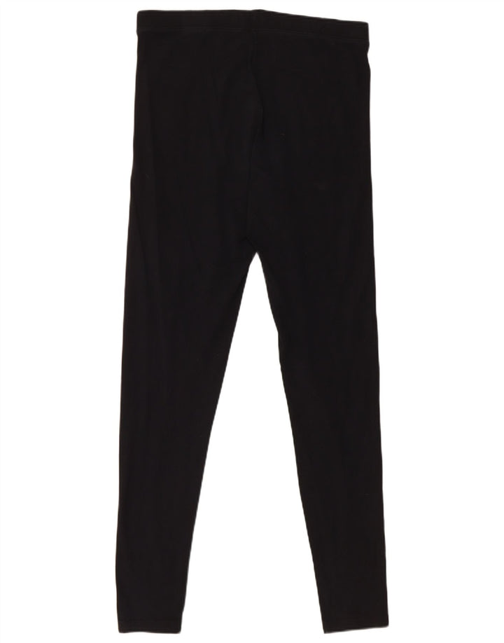 Leggings da donna Marks & Spencer UK 12 cotone nero medio
