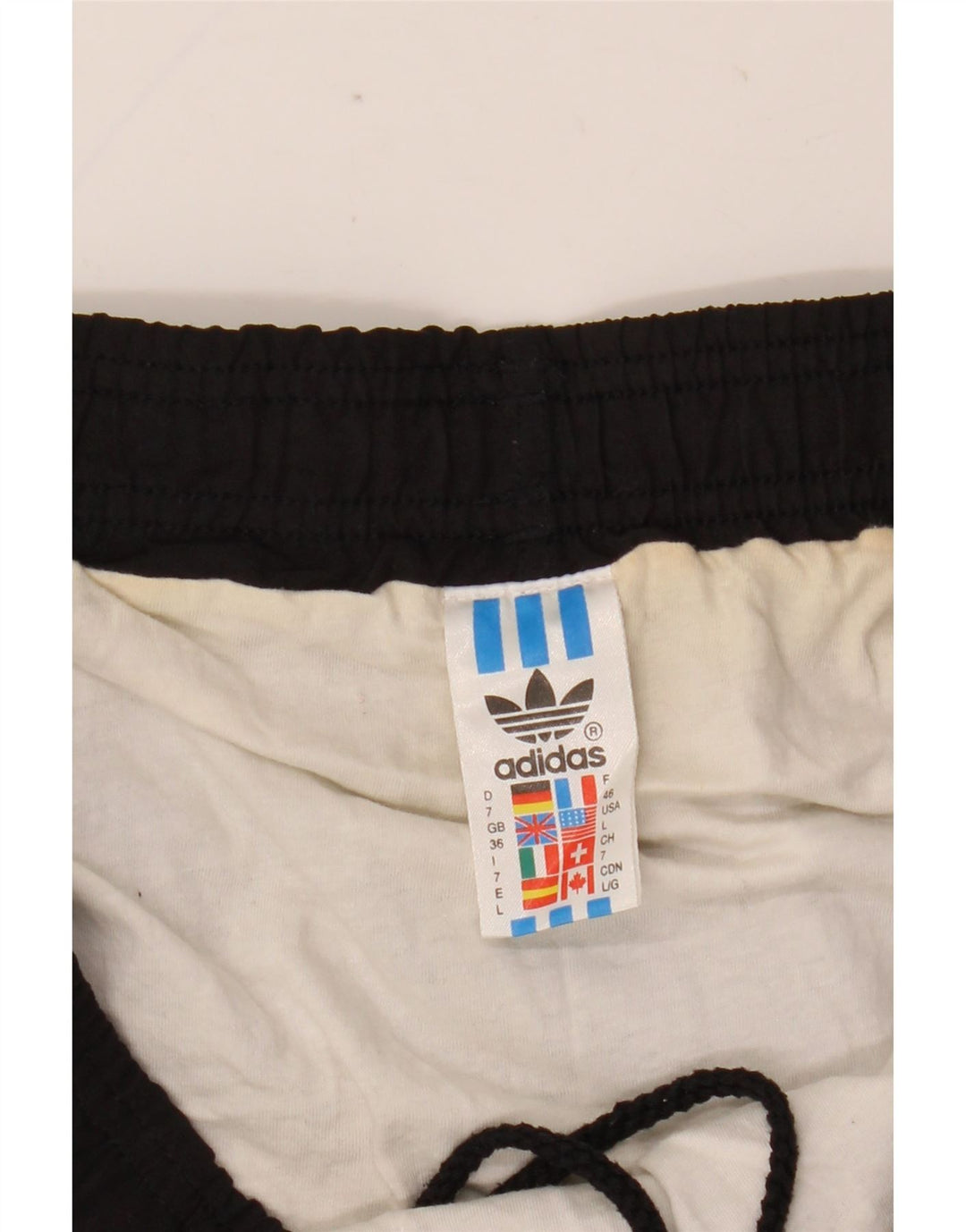 Pantaloncini sportivi da uomo ADIDAS grandi in cotone nero