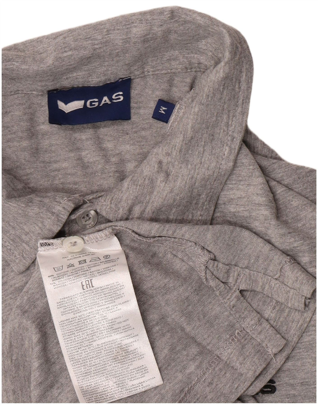 Polo Uomo Gas Cotone Grigio Medio