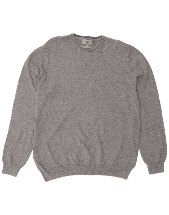 Maglione maglione girocollo da uomo Marks & Spencer XL grigio