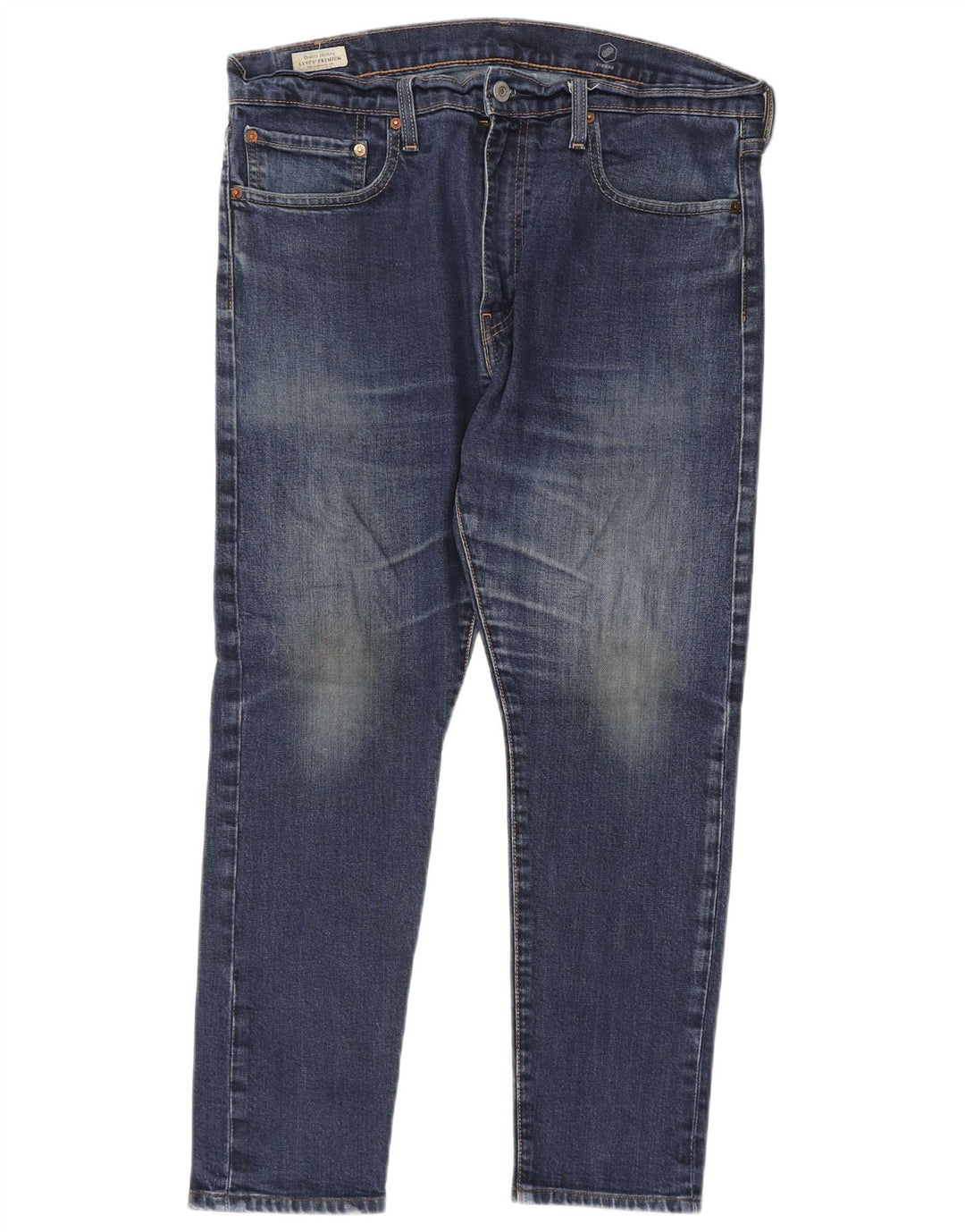 LEVI'S Mens Slim Jeans W36 L30 Navy Blue Cotton